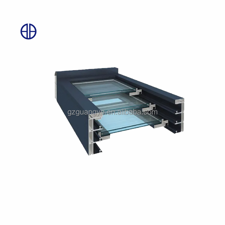 Ventilation Aluminium Sliding Roof Motorized Retractable Skylight System For Flat Roofs