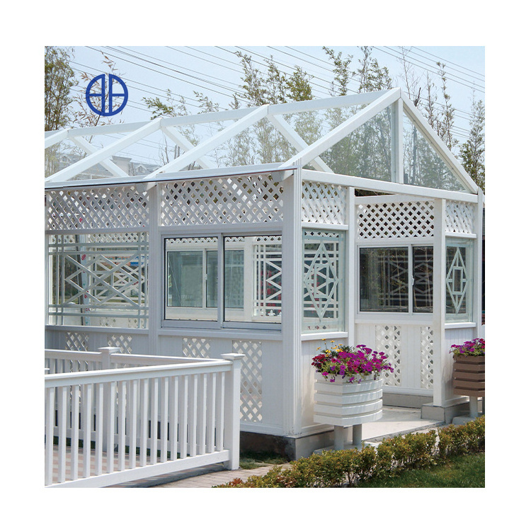 Motorized aluminum pergola gazebo glass balcony sunroom