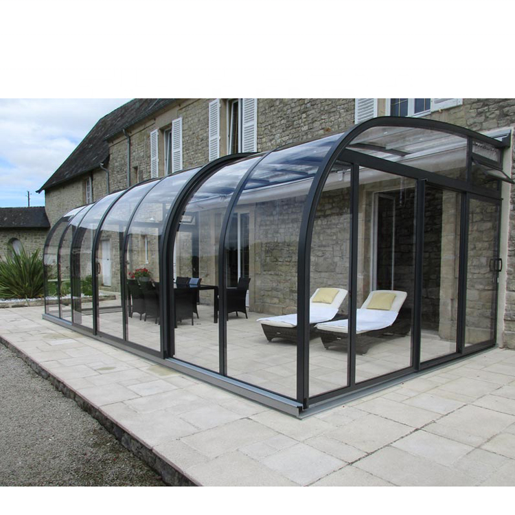 Sun House Sunroom With Electric Roof Glass Sun Room With Floor Security Glass Garden