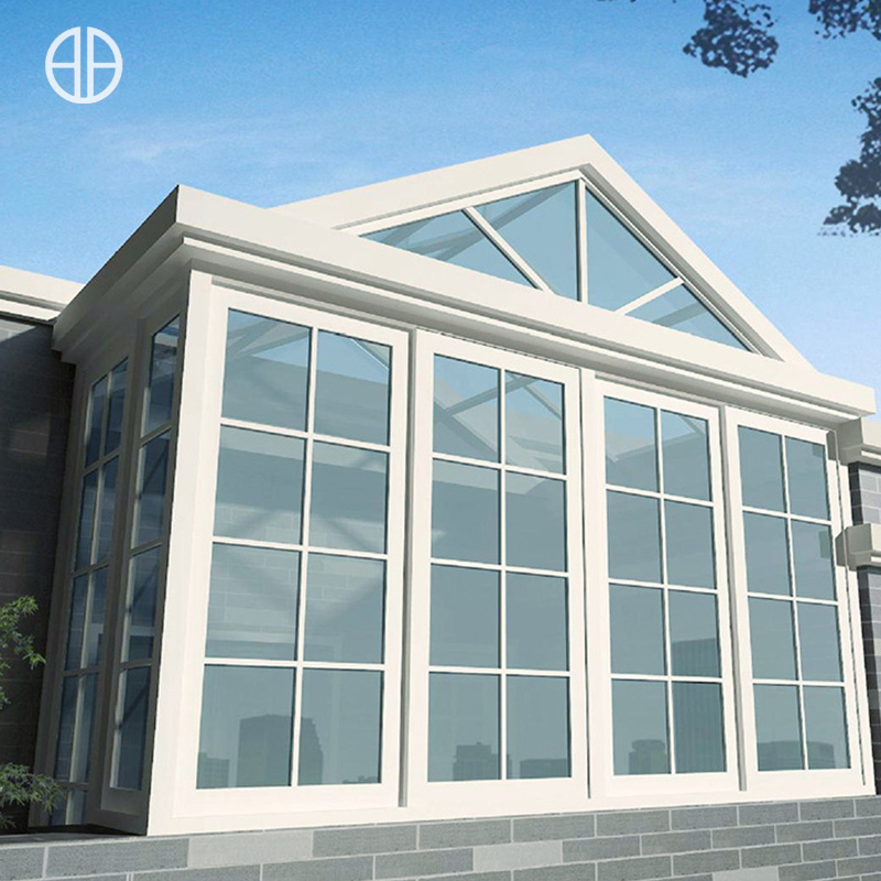 Foshanguangye  Customized Veranda Price Aluminium Winter Garden Sun Room Green Glass House Free Standing Sunroom