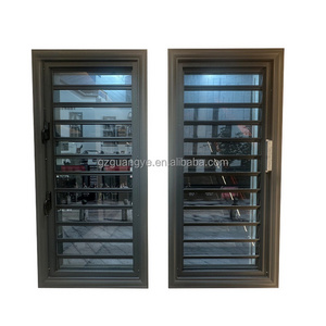 Clear glass louver shutters automatic manual jalousie window aluminum  glass louvre ventilation glass louvers window