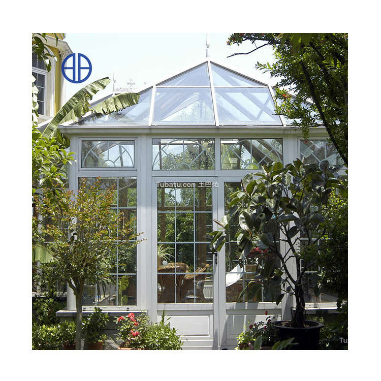 Motorized aluminum pergola gazebo glass balcony sunroom