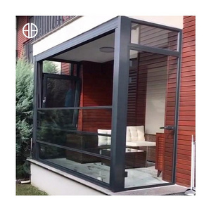 High Quality Luxury House Electric Window Bedroom Aluminum Up Down Sliding Window With APP Voice Remote Control