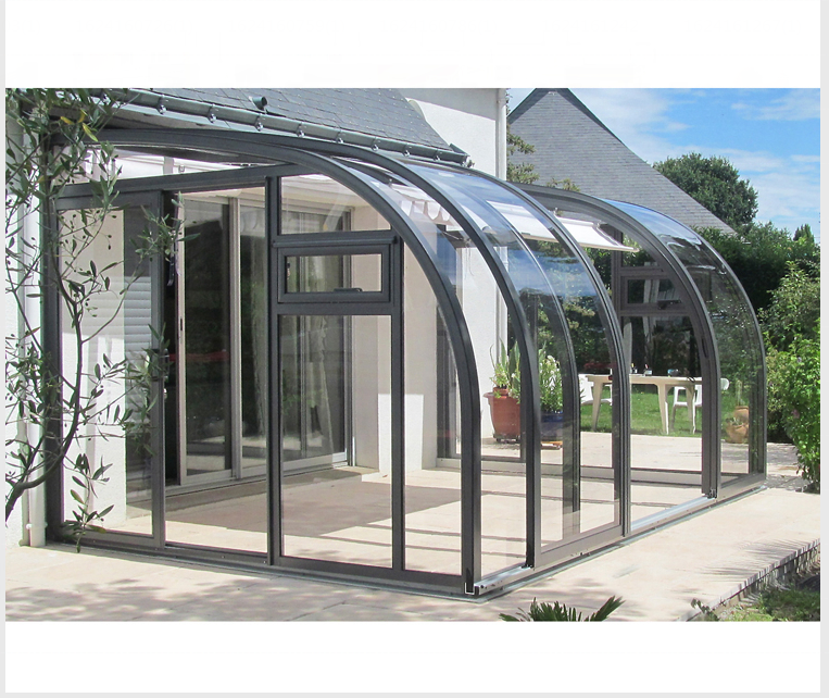 Sun House Sunroom With Electric Roof Glass Sun Room With Floor Security Glass Garden