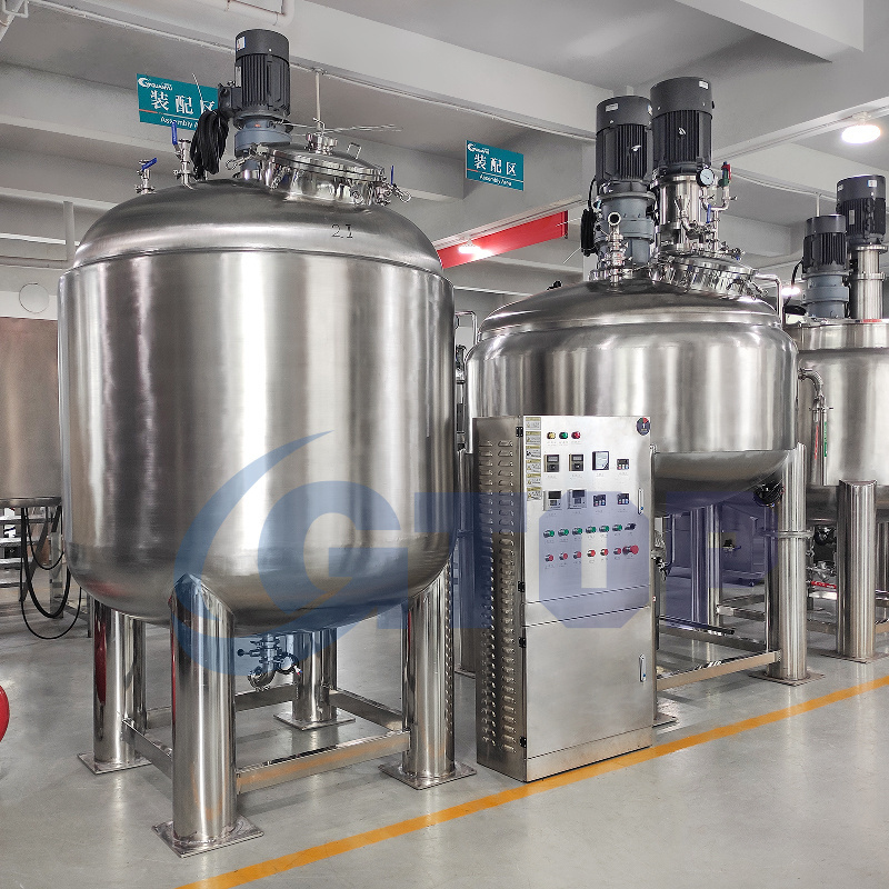 GY 1000L Stainless Steel Mixing Tank Cosmetic Emulsion Juice Beverage Stirring Vessel Mixing Tank With Agitator Mixing Equipment