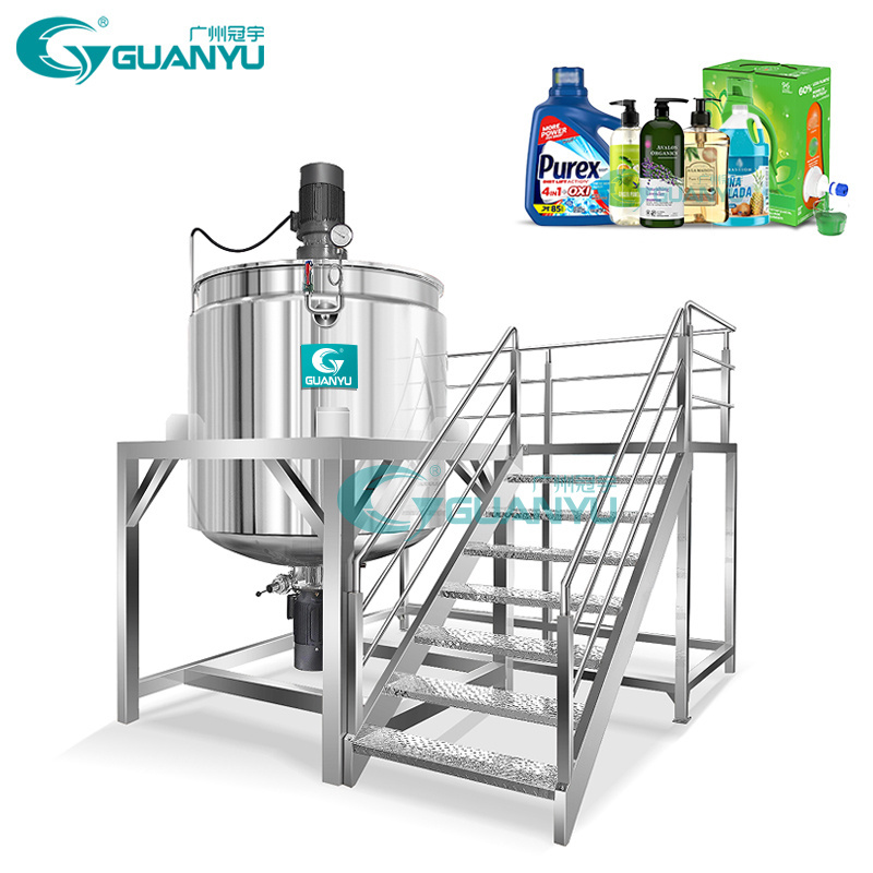 Stainless Steel Dishwashing Blending Tank Shampoo Liquid Detergent Mixer Conditioner Hand Wash Liquid Soap Making Machine