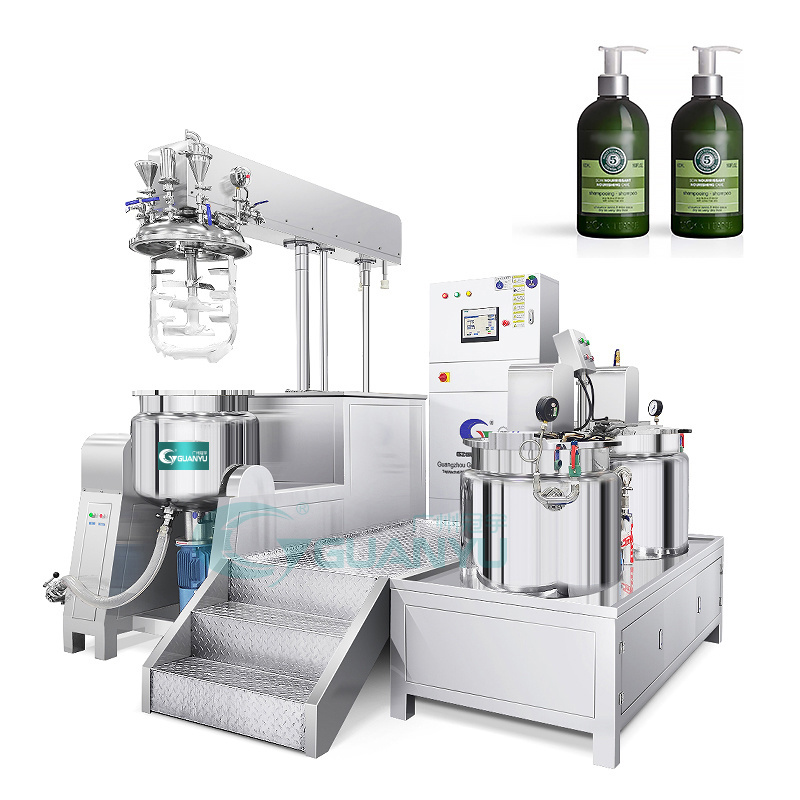 Guanyu Standard Sliming Face Snail Hair Remover Cream Making Equipment Vacuum Homogenizer Emulsifier Mixer Machine