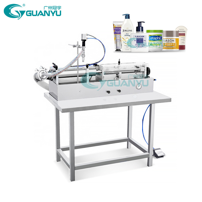 High Quality Pneumatic Horizontal Eyelash Cream Filling Machine Liquid Soap Fluid Hand Soap Sanitizer Filler Machinery Equipment