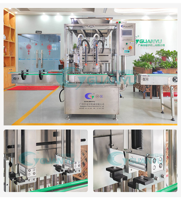 Full Automatic 2 Heads Shampoo and Liquid Soap Production Line Chemical Hand Wash Liquid Detergent Soap Filling Capping Machine