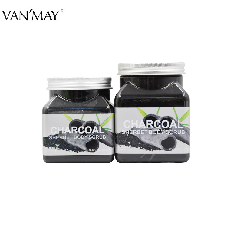 Wholesale Natural Fruit Charcoal Exfoliating Whitening Moisturizing Body Scrub