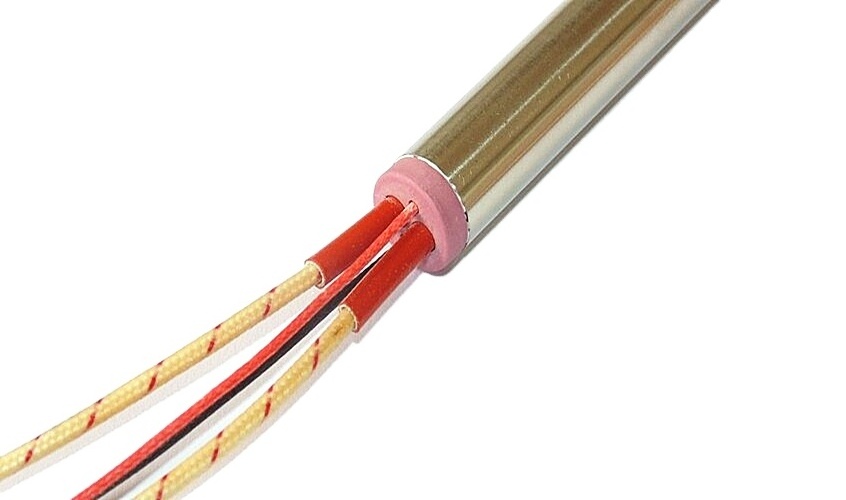 High Density Interior Wire Electric Cylindrical Heating Tube 220V Cartridge Heater With K Type Thermocouple