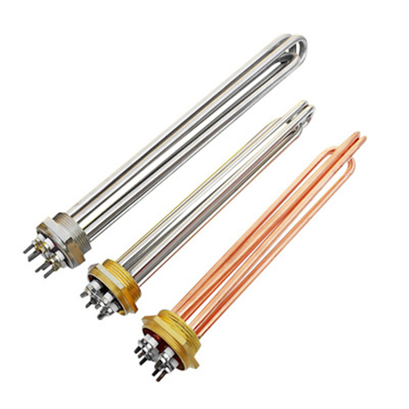 Annai Electric Flange Fluid Tubular Boiler Heaters Submerged Inch Thread Tank Water Heating Element With Temperature Control