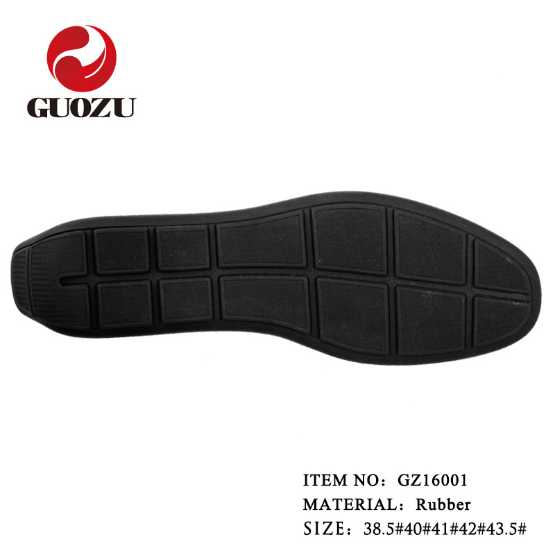 Anti skid men rubber driving shoe soles wholesale moccasin rubber outsole