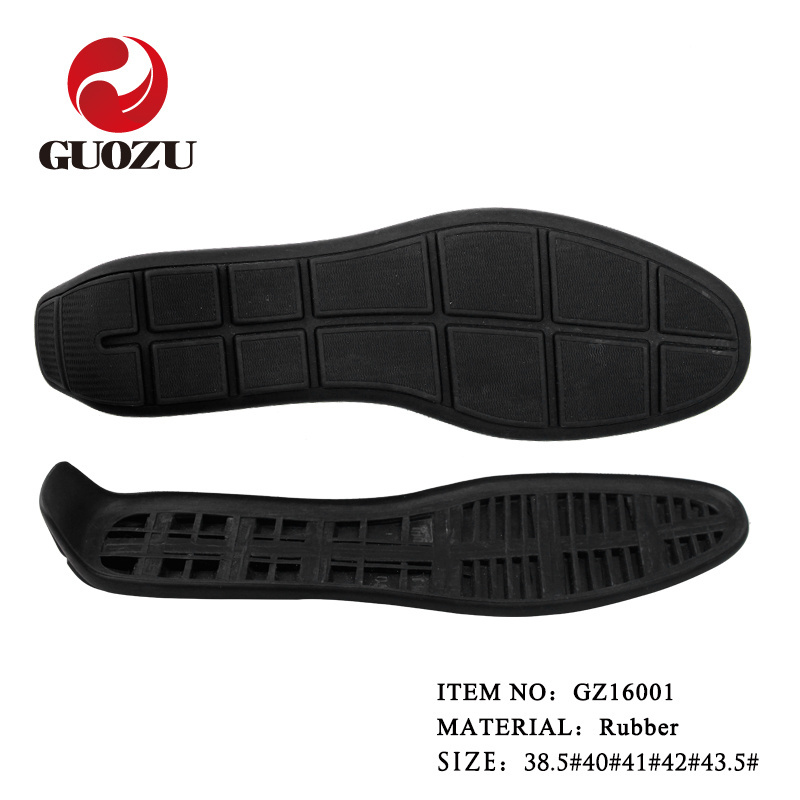 Anti skid men rubber driving shoe soles wholesale moccasin rubber outsole