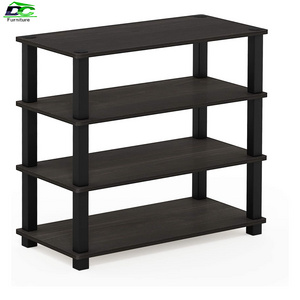 Industrial Wooden Metal Frame Shoe Storage Rack Cabinet Living Room Laundry Furniture Organizer Storage Racks