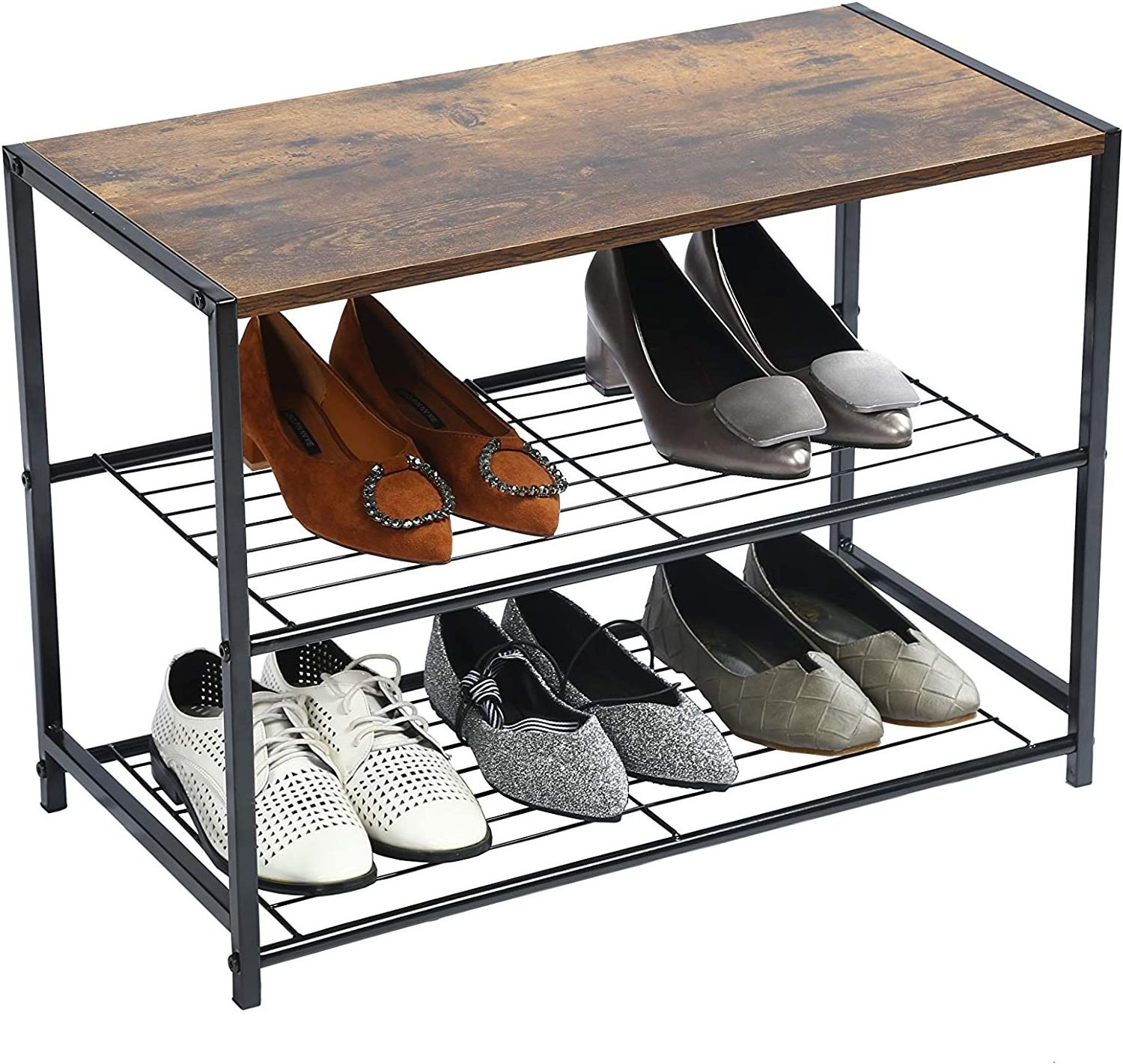 Entryway Bathroom Industrial Shoe Rack Bench Shoe Organizer Rack Wooden Design Storage Organizer Online Stands Cabinet Shoe Rack