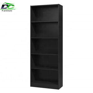 Modern Simplicity Wood Bookshelf Space-Saving Home Office Storage Organizer for Bedroom Living Room Kitchen Use