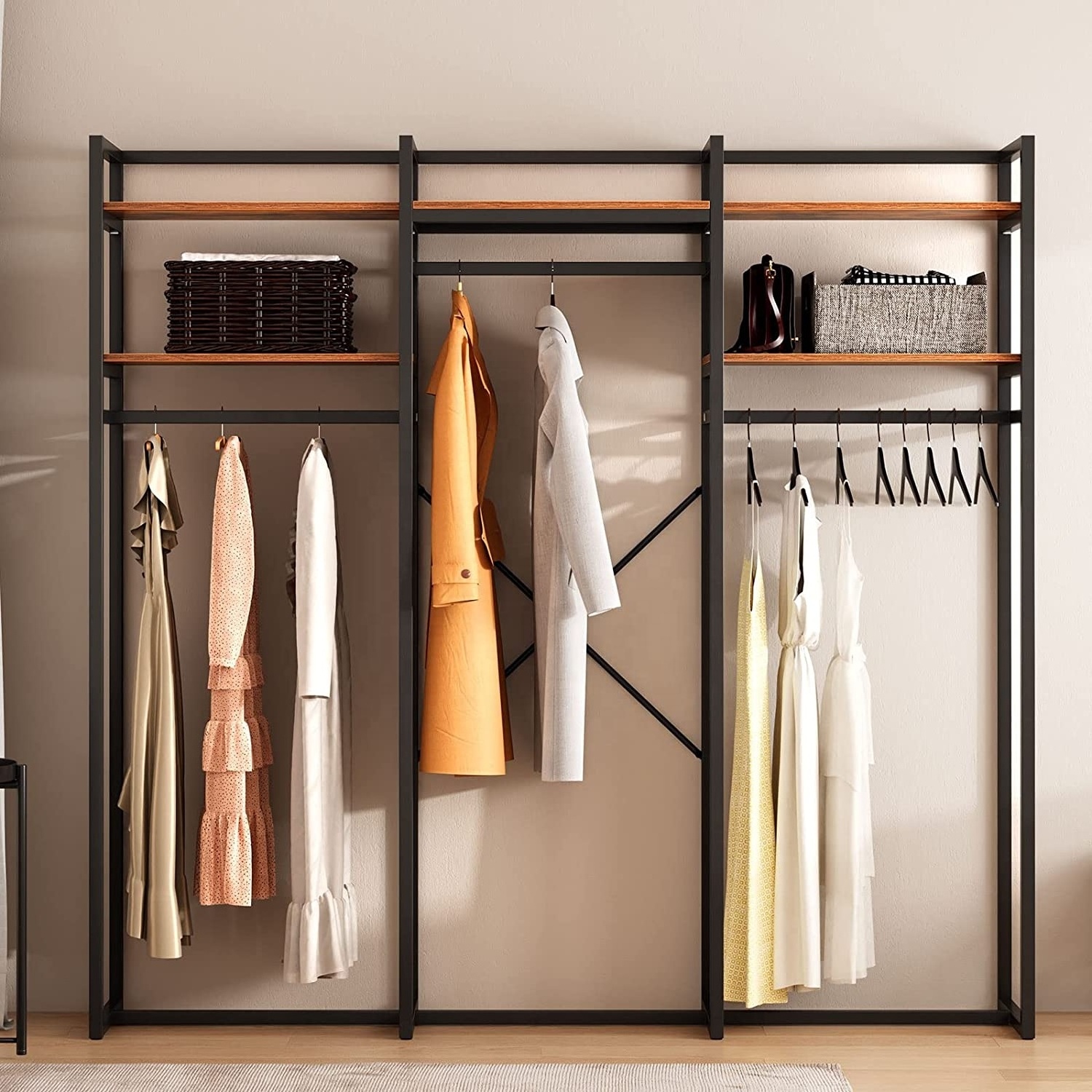 Clothing Rack Low Price Wall Clothes Hanger Coat Shelf Home Furniture Coat Shelf Rack Cloth Rack Stand Storage Display Shelves