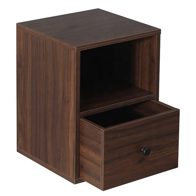 Factory Wholesale Night Table Bedroom Floating Wooden Nightstand Wood Floating Nightstand Wall Hanging Bedside Table