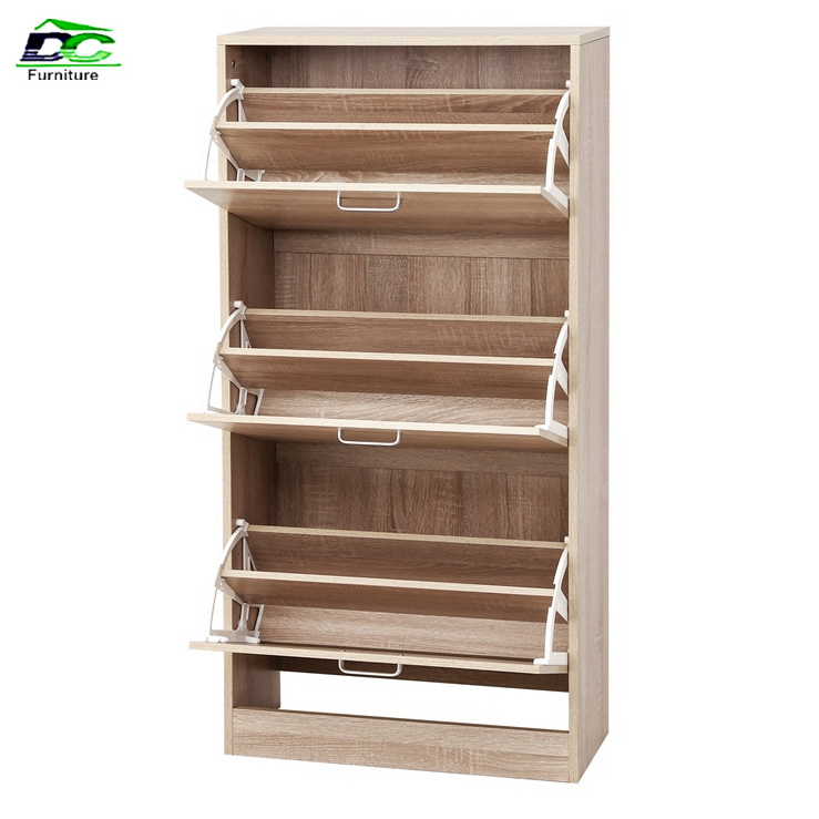 Wooden Shoe Storage Living Room Furniture Shoe Rack Cabinet