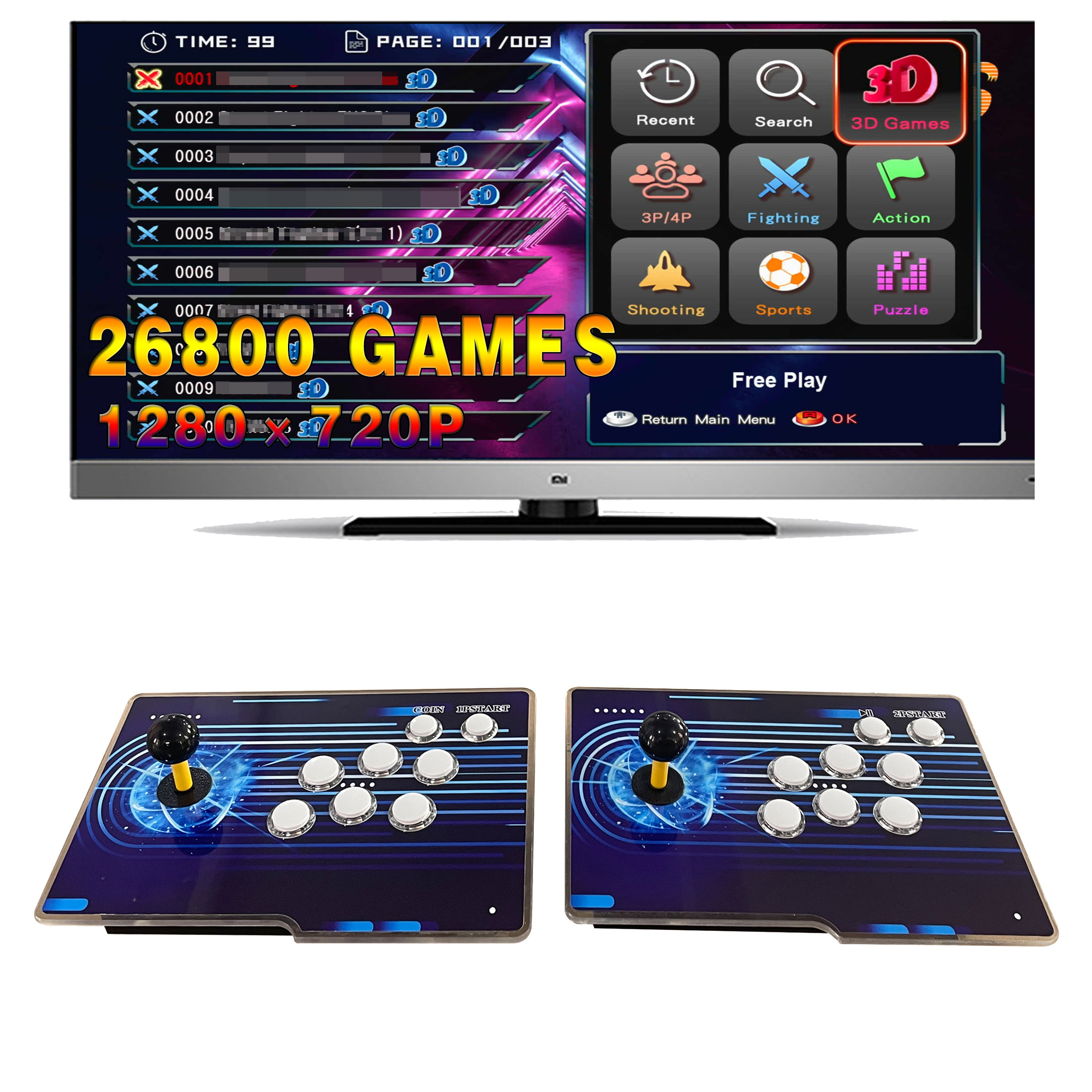 Arcade game box Joystick Arcade Connection TV Game Machine Children's Toys Electronic Products Game Machine