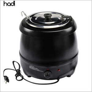 HADI 10 Liter Electric Black Soup Kettle Commercial Grade Stainless Steel Buffet Utensils Restaurant Kitchen Hotel Copper