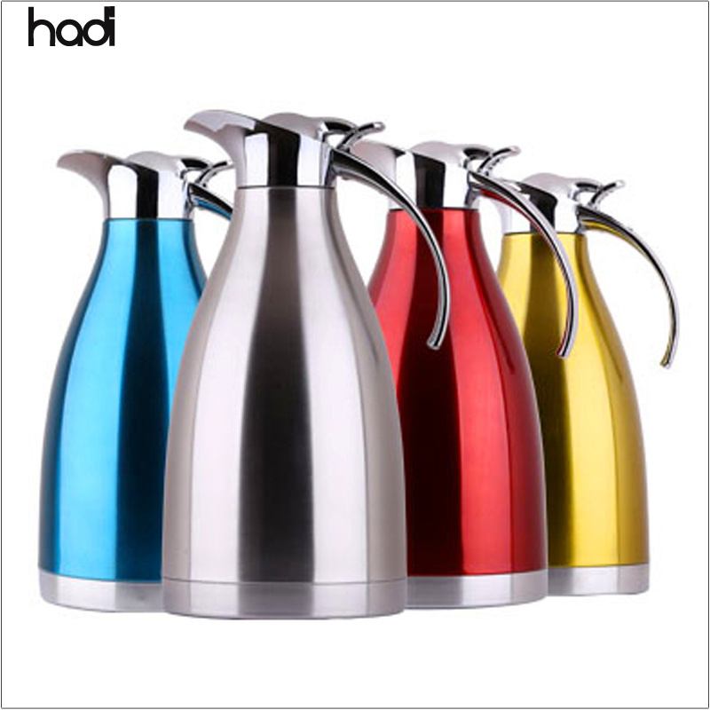 Hotel supplies wholesale restaurant tea pots luxury gold arab coffee jug stainless steel hot arabic water pot