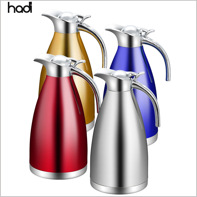 Hotel supplies wholesale restaurant tea pots luxury gold arab coffee jug stainless steel hot arabic water pot