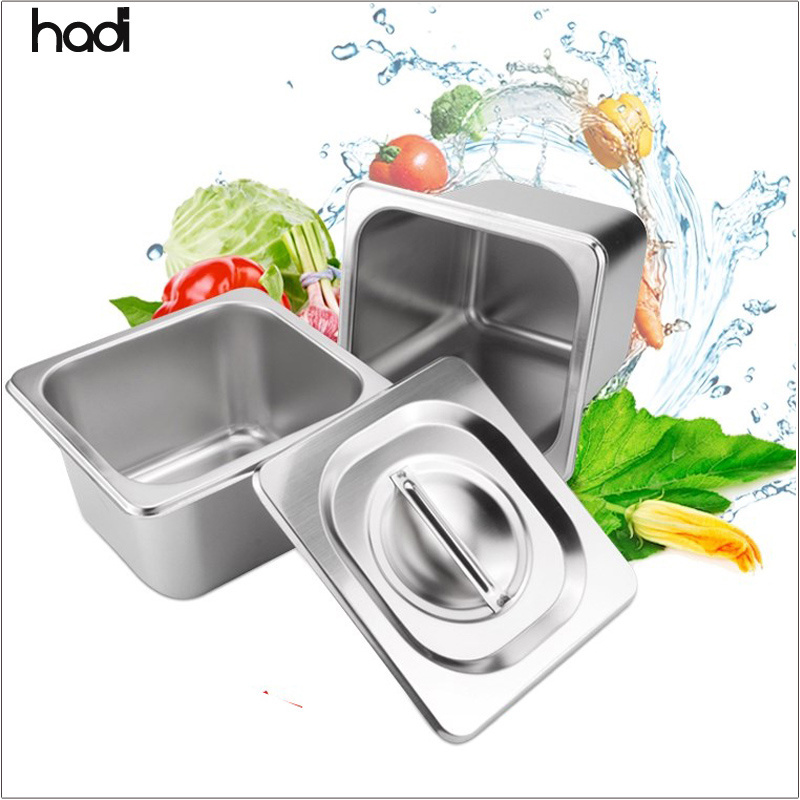 High Quality Durable Restaurant Equipment Stainless Steel All Size Ice Cream Container Buffet Gastronorm GN Food Pan