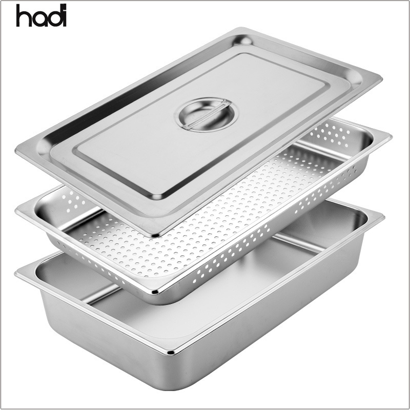 High Quality Durable Restaurant Equipment Stainless Steel All Size Ice Cream Container Buffet Gastronorm GN Food Pan