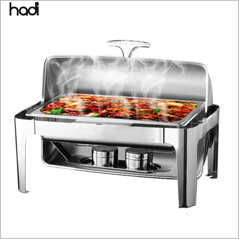 Guangzhou unique catering stainless steel chafer dish buffet  ,9 Litre shafing dishes luxury buffet food warmers chef in dish