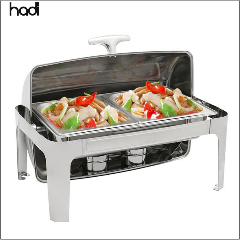 Guangzhou unique catering stainless steel chafer dish buffet  ,9 Litre shafing dishes luxury buffet food warmers chef in dish