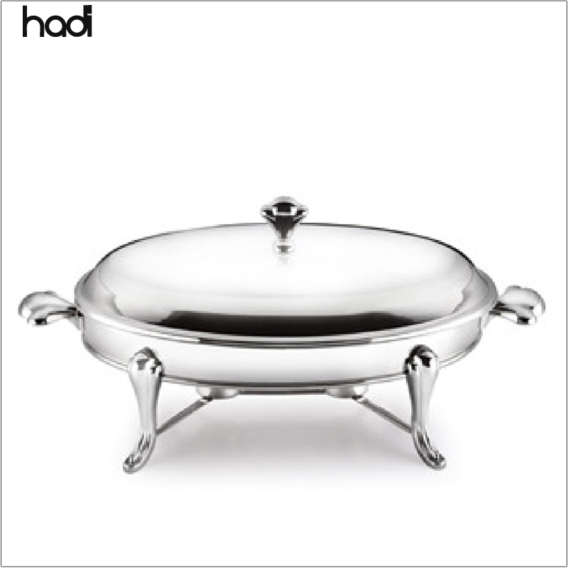 Guangzhou hadi commercial grill restaurant mini new chafing dishes buffet food warmers tiger oval warmer buffet serving dish