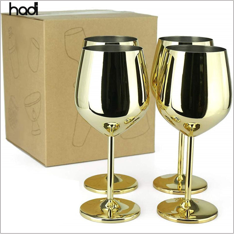 Bar utensils tea mug 500ml stainless steel cup manufacturers luxury golden round pineapple cups wine creative glass cup