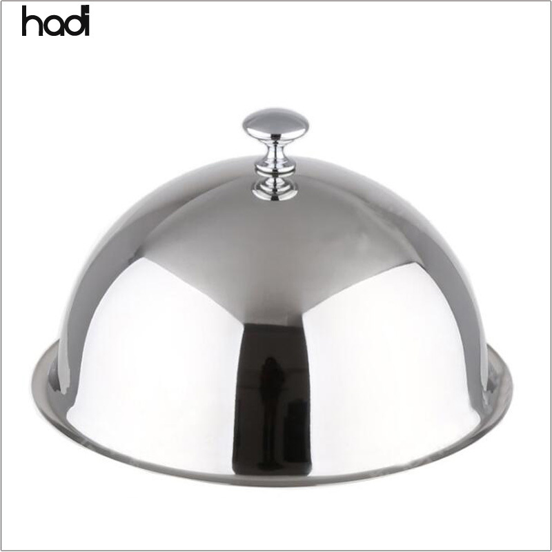 Buffet accessories stainless steel dome dish plate food cover silver food cover , gold stainless dish cover