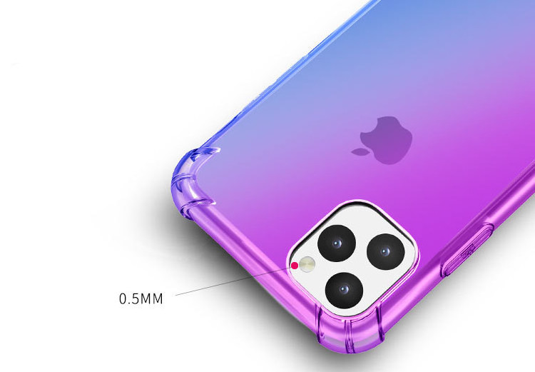 1.5MM TPU Shockproof Color Changing Cell Phone Case For Iphone 15 14 Plus 13 Pro Max 12 Mini XS XR