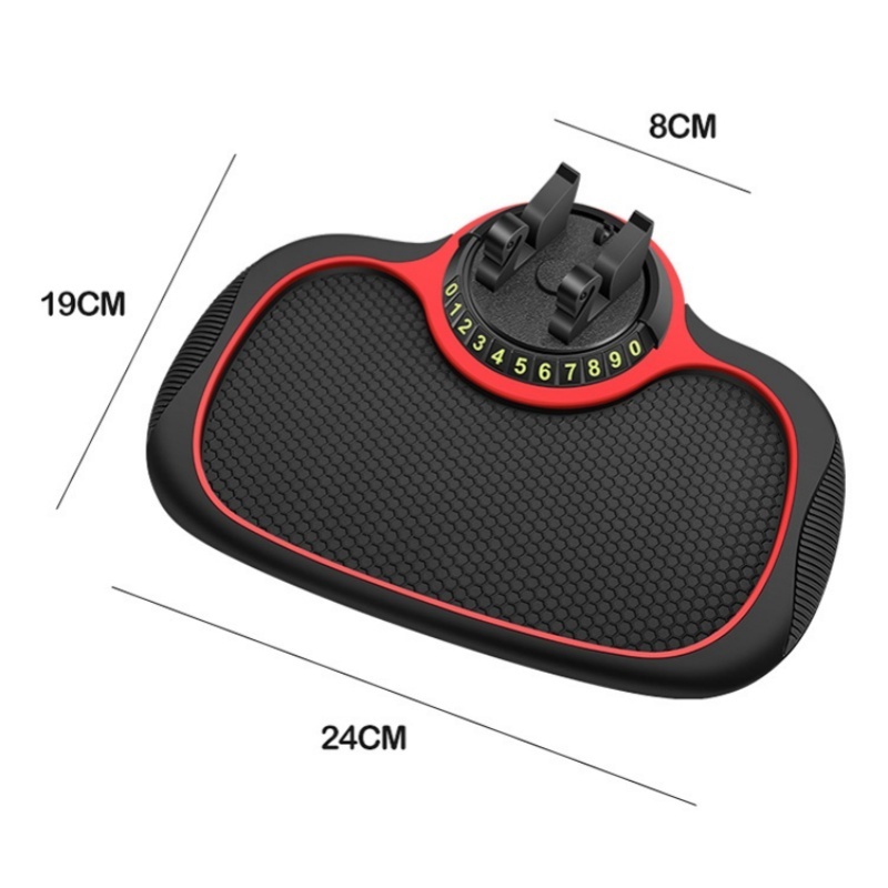 Multifunctional Number Personalized Parking In Pad Creative Storage Temporary Car Mobile Phone Holder Anti Slip Pad