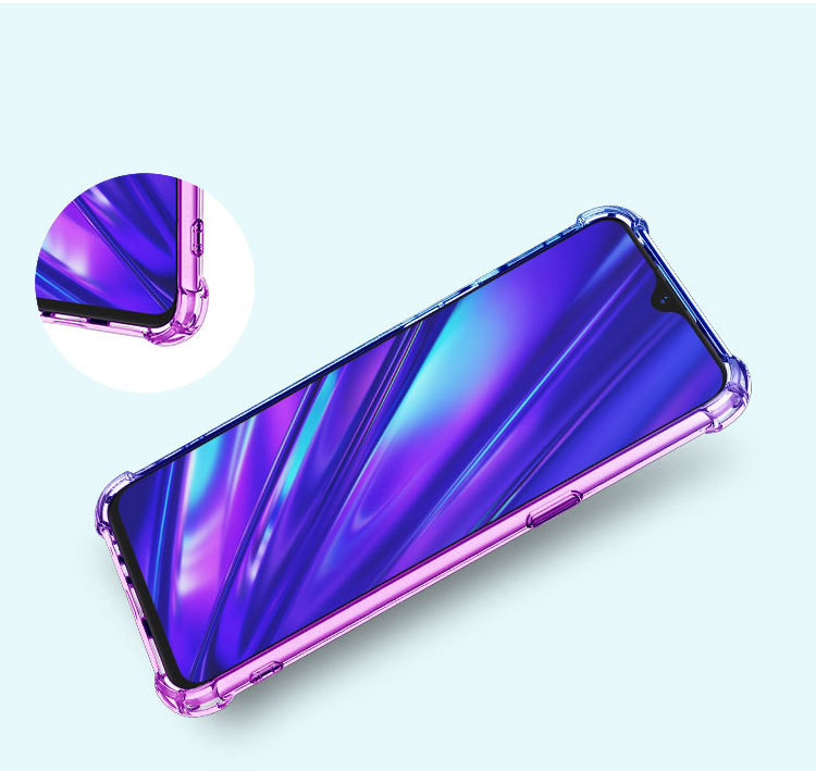 Gradient Color Tpu Covers Cell Phone Back Covers Case For Oppo Realme 5 C15 C3 V15 C17 7 pro V5 5G V30