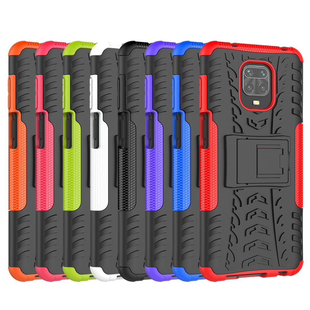 Dazzle Kickstand Hybrid Armor Cover For Xiaomi Redmi Note 9 Pro Max Case