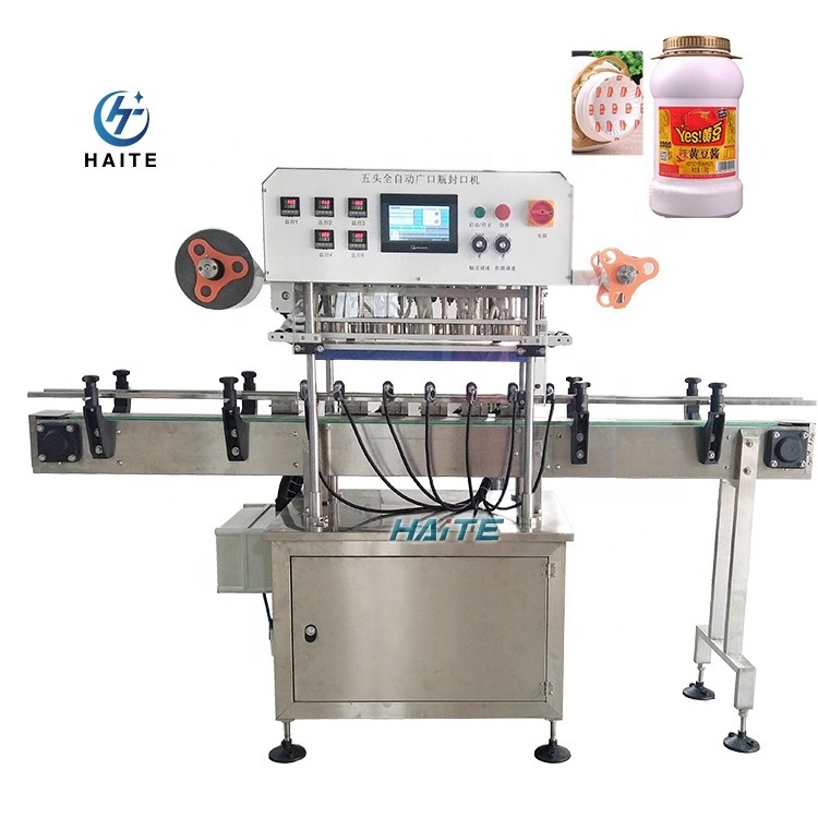 Automatico Folha de AlumInio Sealing Equipment Cup Mental Bottles Sealing Machines Device Technical Support