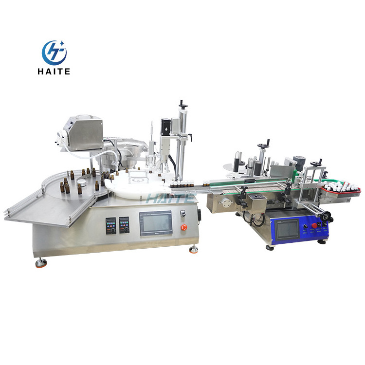 Automatic 5ml 10ml Eye Drop Bottle Filling Capping And Labeling Machine Chubby Gorilla Bottle Filling Line