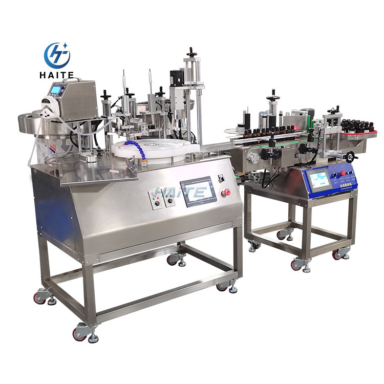 Automatic 5ml 10ml Eye Drop Bottle Filling Capping And Labeling Machine Chubby Gorilla Bottle Filling Line