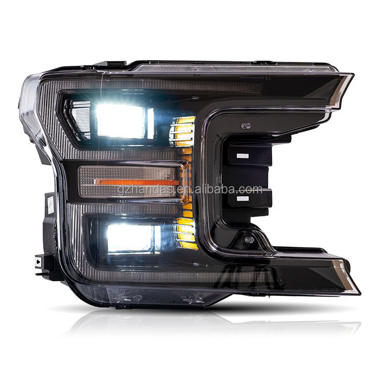 With Sequential Turn Signal LED Car Headlamp Headlights For F150 2018 2019 2020 2021 2022 Headlight