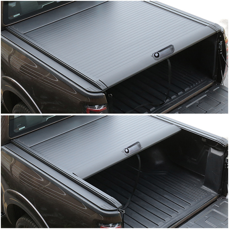 With Single Lock  Pick Up Bed Tonneau Cover retractable truck bed cover for Dodge Ram 1500 GMC Sierra 2020 2022