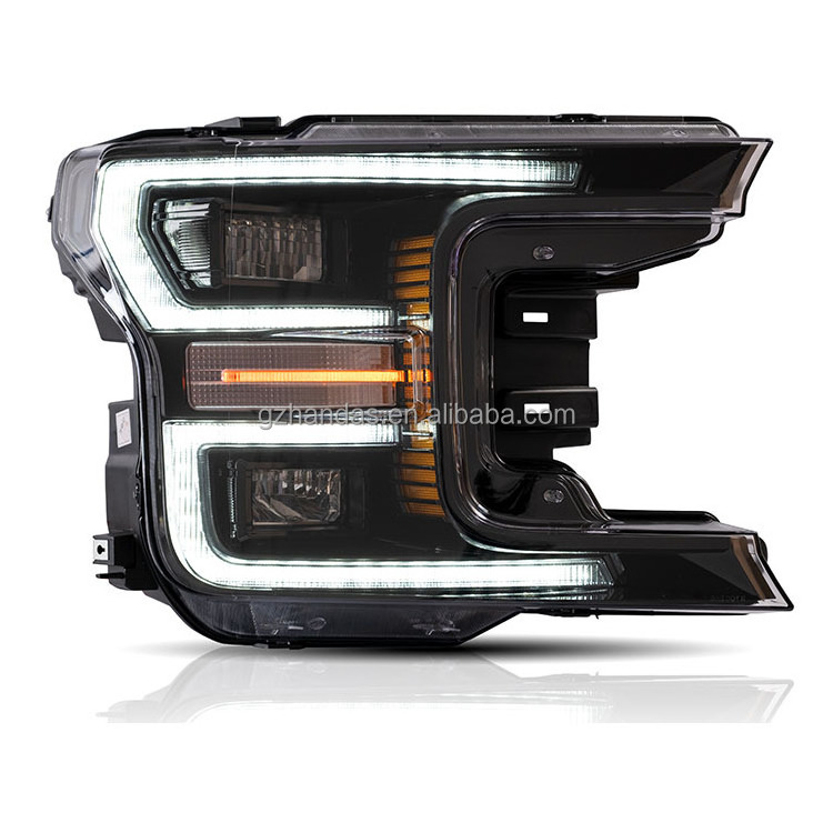 With Sequential Turn Signal LED Car Headlamp Headlights For F150 2018 2019 2020 2021 2022 Headlight