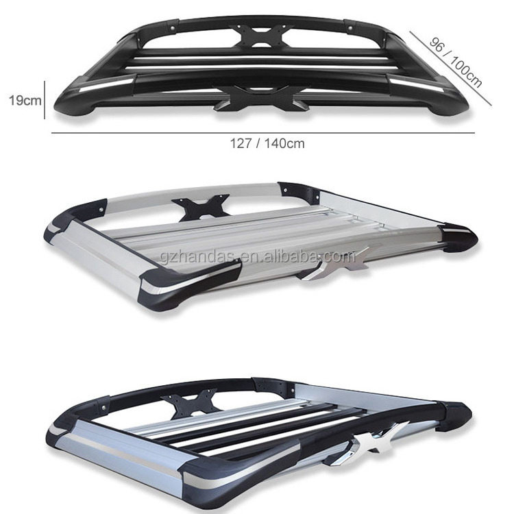 HANDAS Aluminum Car Roof Luggage  Roof Rack For car FJ Cruiser Prado Highlander  Pajero Kia Mazda CX-5 Kia roof rack