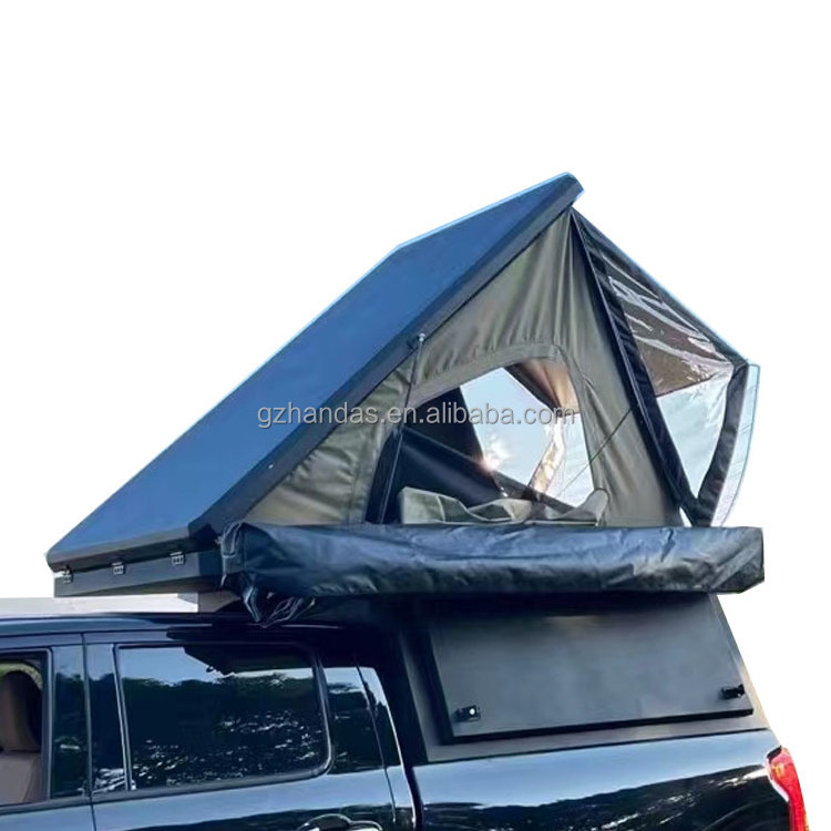 Handas Lightweight top Manufacture Truck Camper Ute Canopy With Roof Top Tent for car FRanger BT50 D-max F150