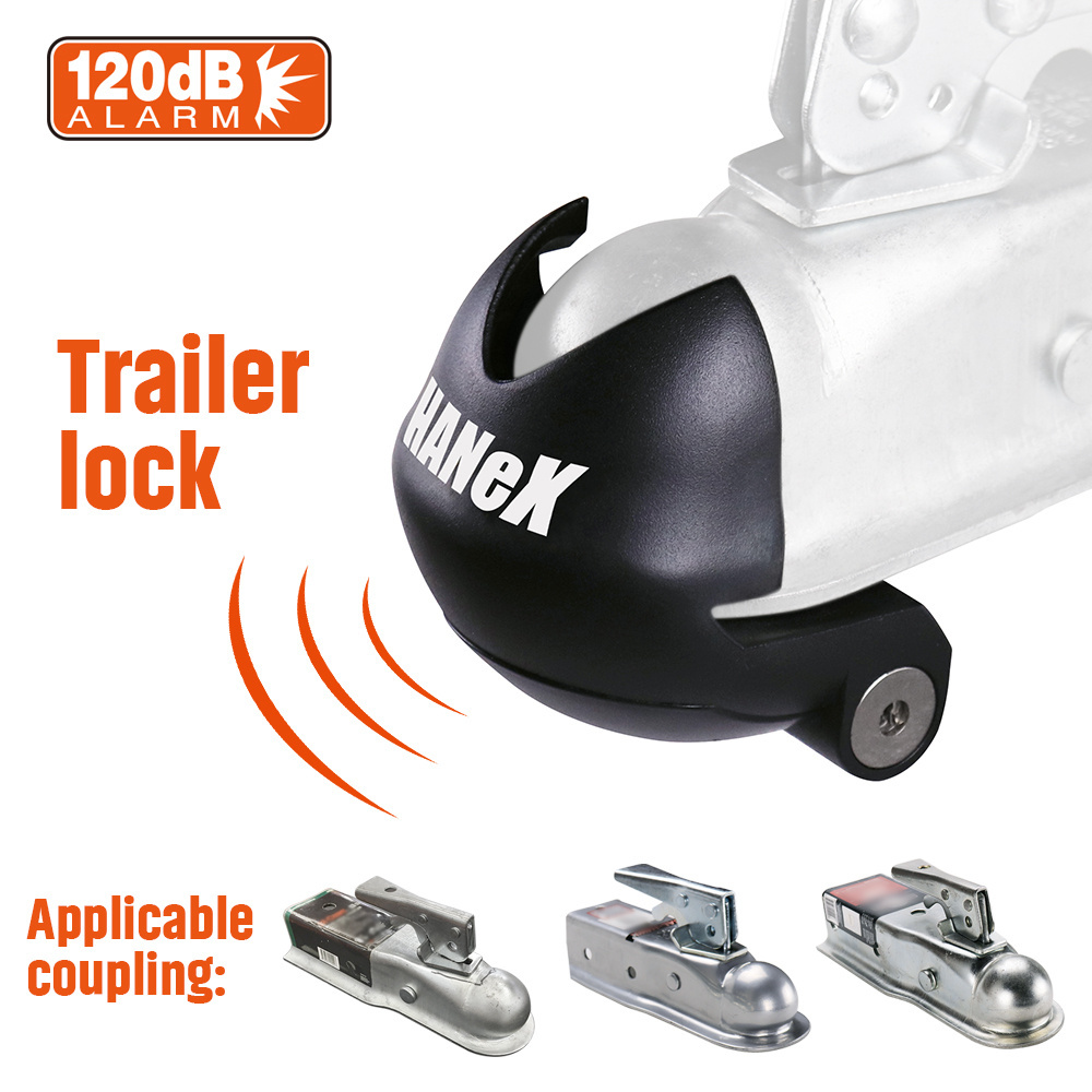 Heavy Duty Trailer Ball Lock Alarm Hitch Trailer Coupler Ball Lock