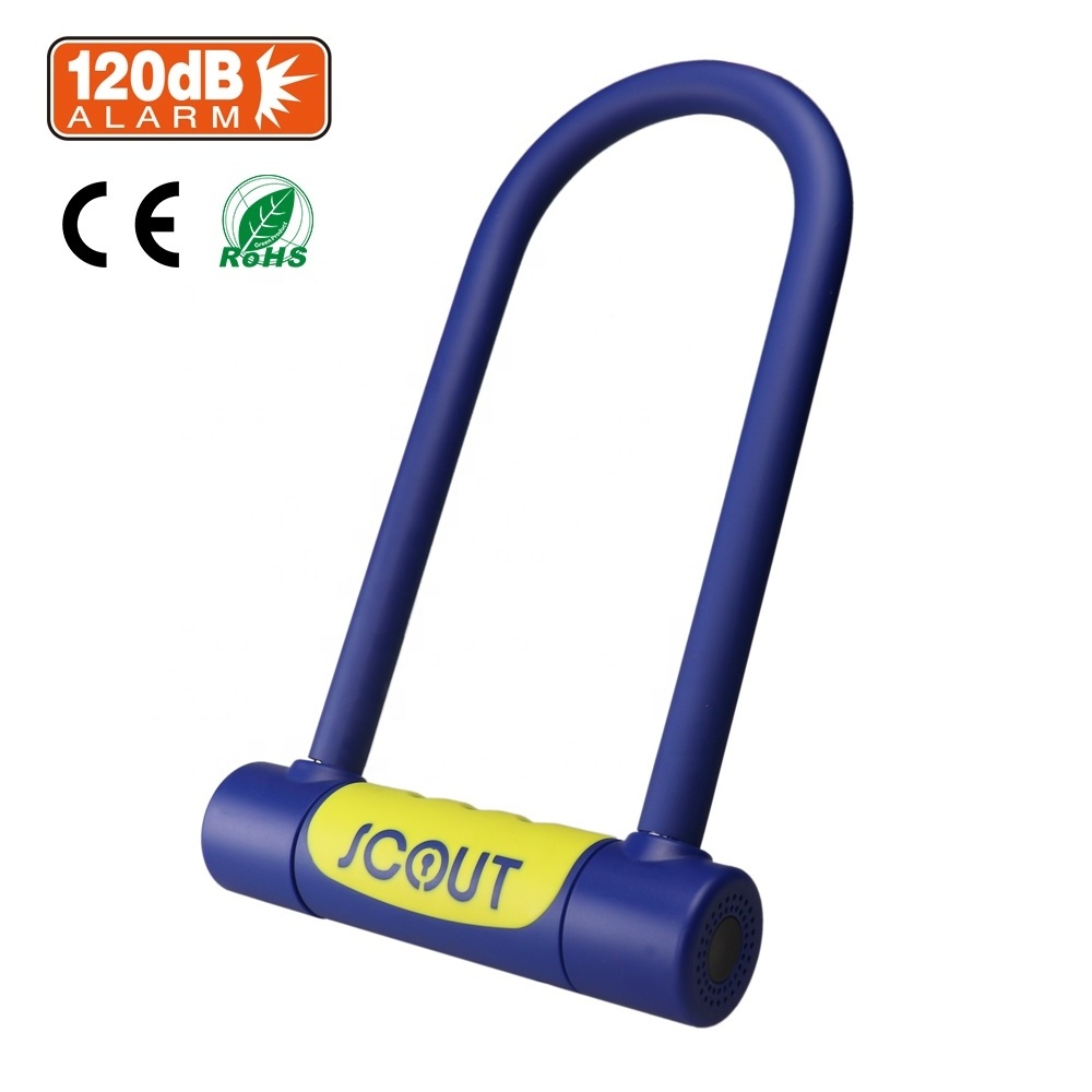 Multi-Function Smart Bike Lock Waterproof U Shape 120Db Anti-theft Bicycle u Lock bike bluetooth lock