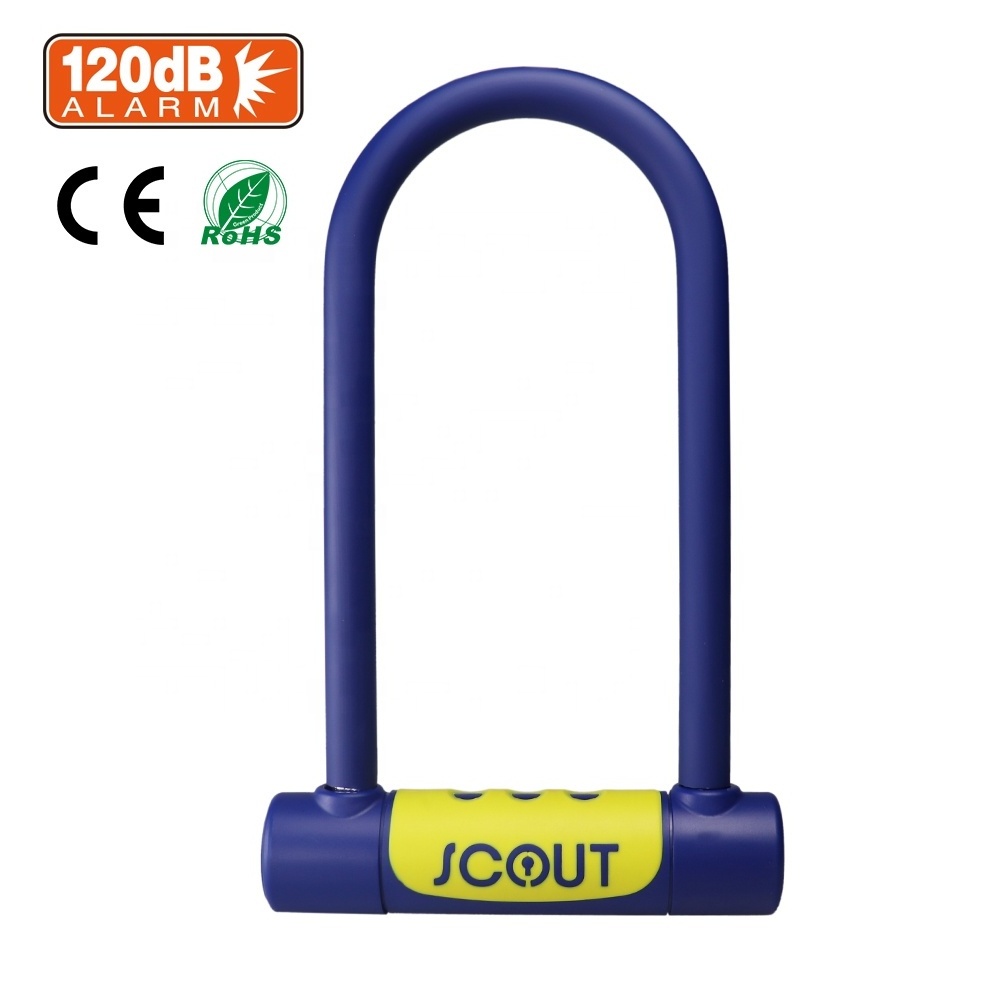 Multi-Function Smart Bike Lock Waterproof U Shape 120Db Anti-theft Bicycle u Lock bike bluetooth lock